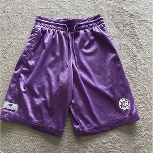 New Balance Basketball Mesh Shorts Purple Unisex Size Small MS21650 Athletic Gym